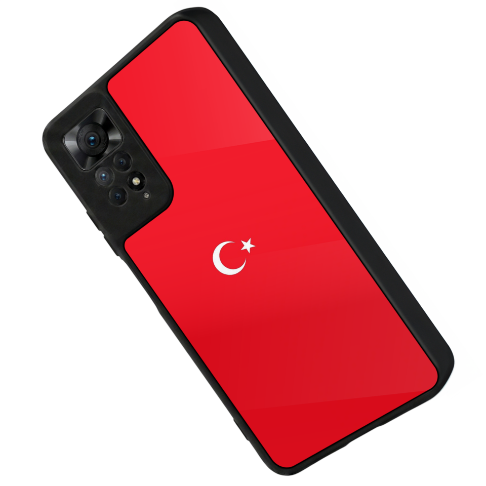 Xiaomi Redmi Note 12 Pro Uyumlu Türk Bayragi Tasarımlı Glossy Premium Kılıf