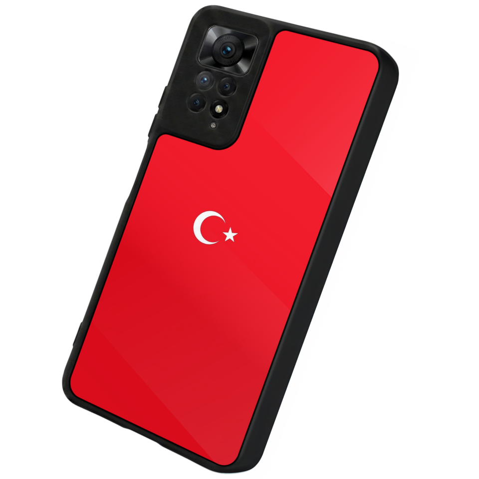 Xiaomi Redmi Note 12 Pro Uyumlu Türk Bayragi Tasarımlı Glossy Premium Kılıf