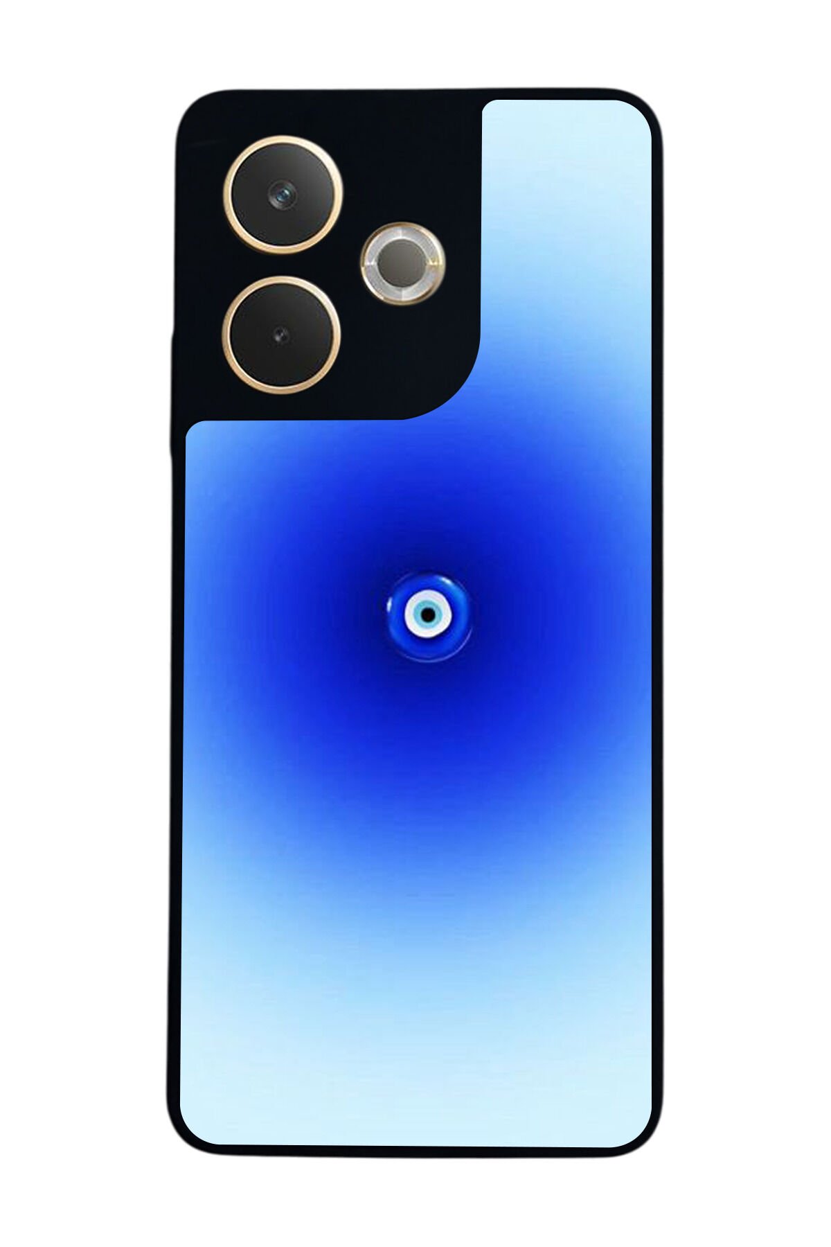 Oppo A5 Pro Uyumlu Nazar Tasarımlı Glossy Premium Kılıf
