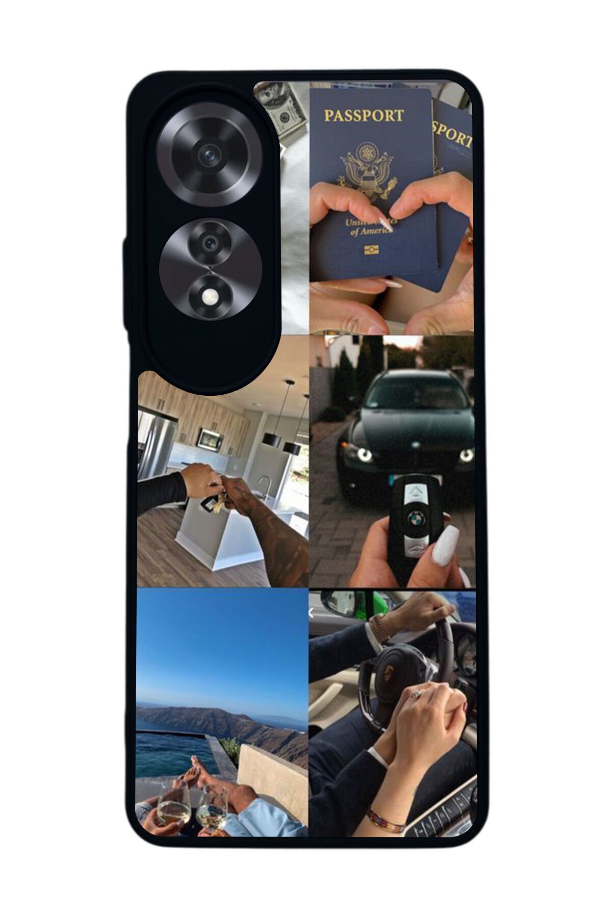 Oppo A60 Mat Siyah uyumlu Kılıf – Yumuşak Silikon, Koruyucu, Şok Emici Kapak