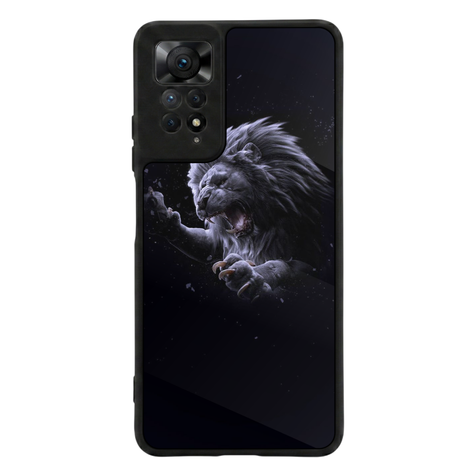 Xiaomi Redmi Note 11 Pro Uyumlu Aslan Tasarımlı Glossy Premium Kılıf