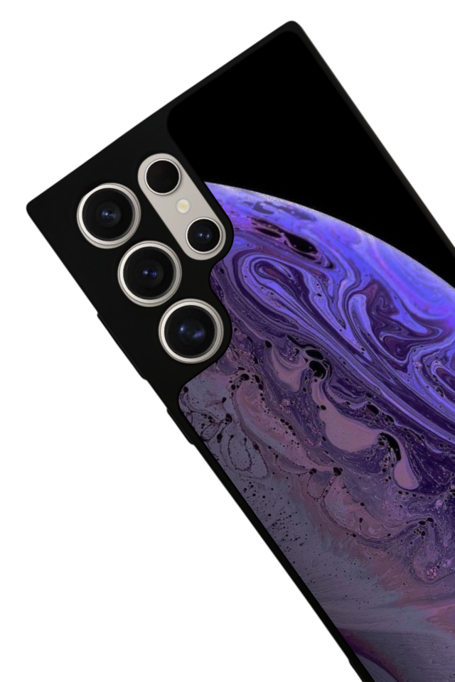 Samsung Galaxy S23 Ultra Uyumlu Ay Tasarımlı Glossy Premium Kılıf