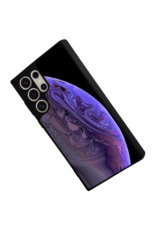 Samsung Galaxy S23 Ultra Uyumlu Ay Tasarımlı Glossy Premium Kılıf