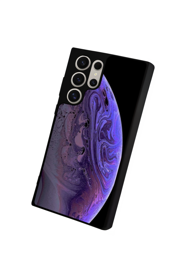 Samsung Galaxy S23 Ultra Uyumlu Ay Tasarımlı Glossy Premium Kılıf