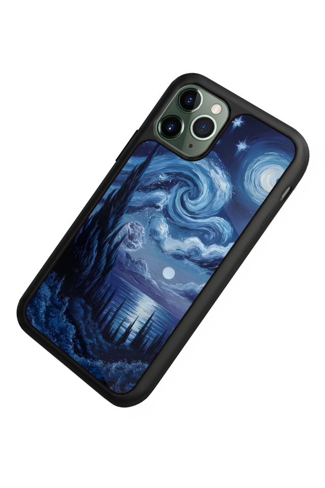 iPhone 11 Pro Uyumlu Ay Tasarımlı Glossy Premium Kılıf