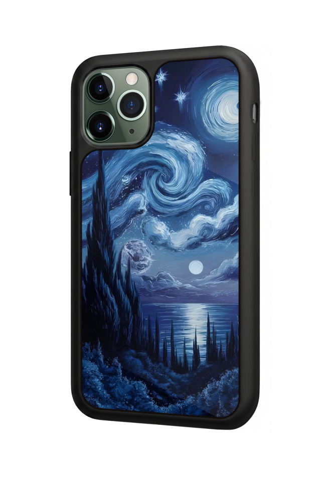 iPhone 11 Pro Uyumlu Ay Tasarımlı Glossy Premium Kılıf