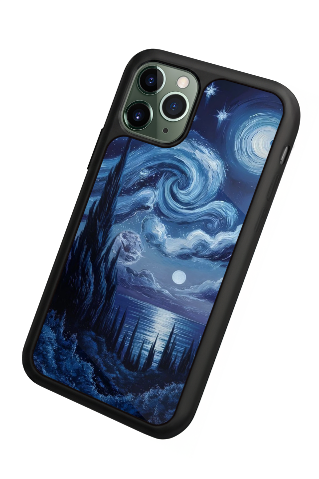 iPhone 11 Pro Uyumlu Ay Tasarımlı Glossy Premium Kılıf