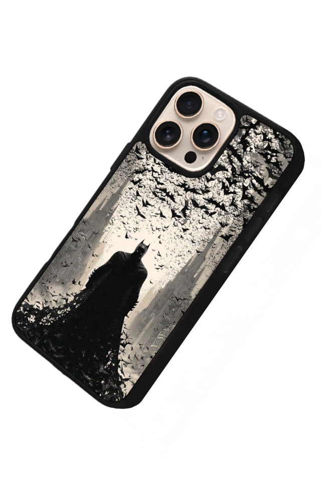 iPhone 16 Pro Max Uyumlu Batman Tasarımlı Glossy Premium Kılıf