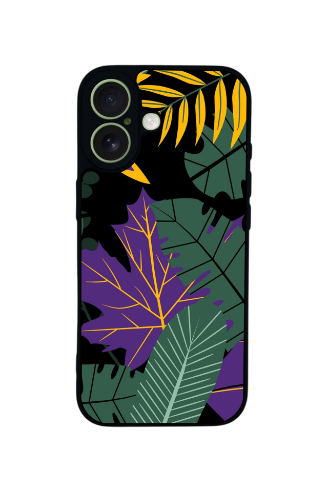 iPhone 17 Uyumlu Botanik Tasarımlı Glossy Premium Kılıf