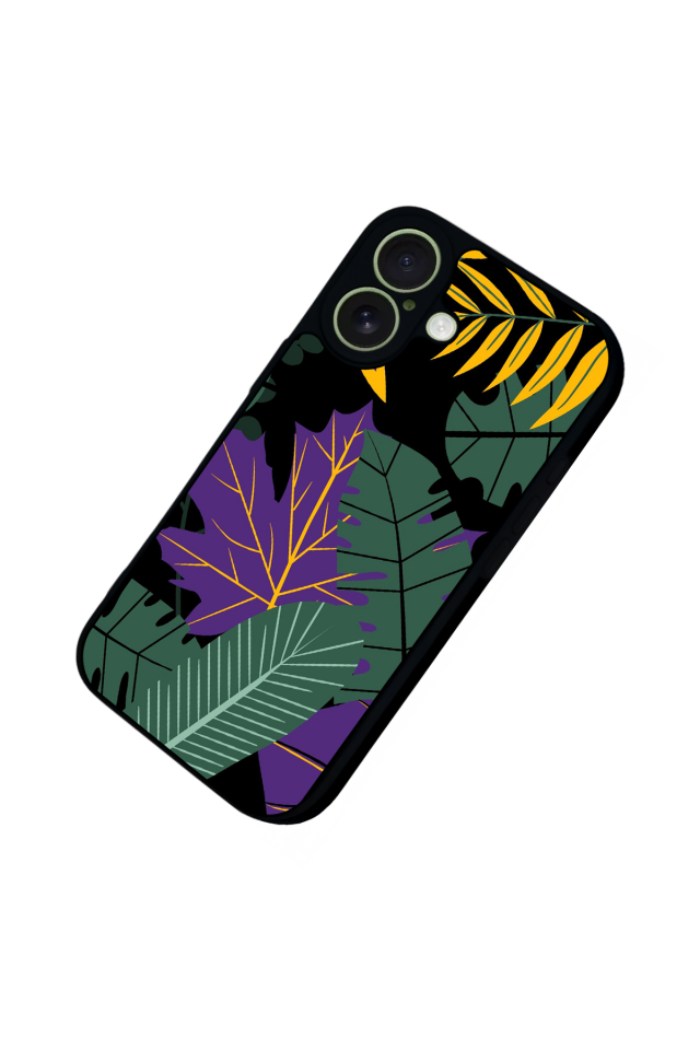 iPhone 17 Uyumlu Botanik Tasarımlı Glossy Premium Kılıf