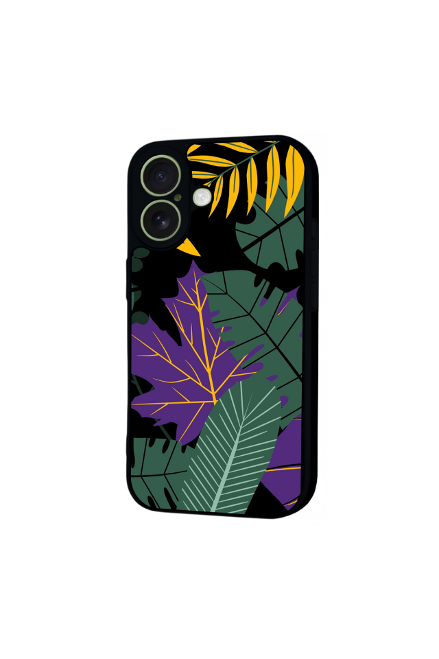 iPhone 17 Uyumlu Botanik Tasarımlı Glossy Premium Kılıf