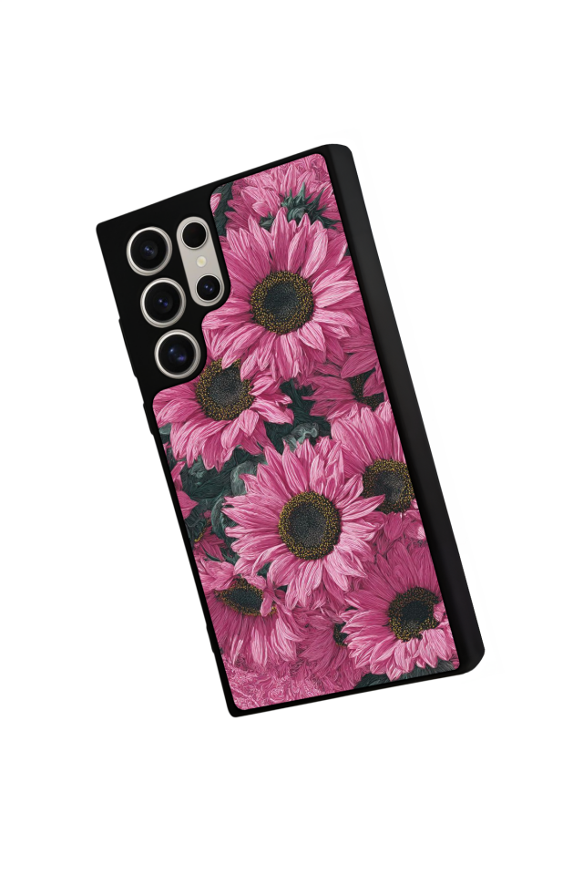 Samsung Galaxy S22 Ultra Uyumlu Cicek Tasarımlı Glossy Premium Kılıf