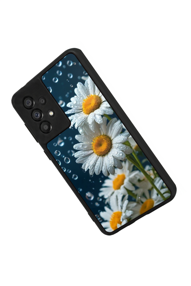 Samsung Galaxy A73 Uyumlu Cicek Tasarımlı Glossy Premium Kılıf