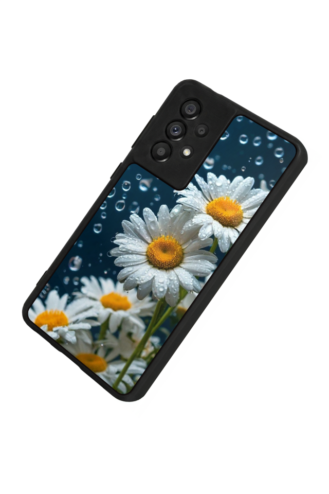 Samsung Galaxy A73 Uyumlu Cicek Tasarımlı Glossy Premium Kılıf