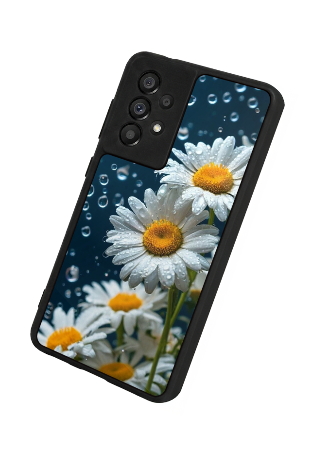 Samsung Galaxy A73 Uyumlu Cicek Tasarımlı Glossy Premium Kılıf
