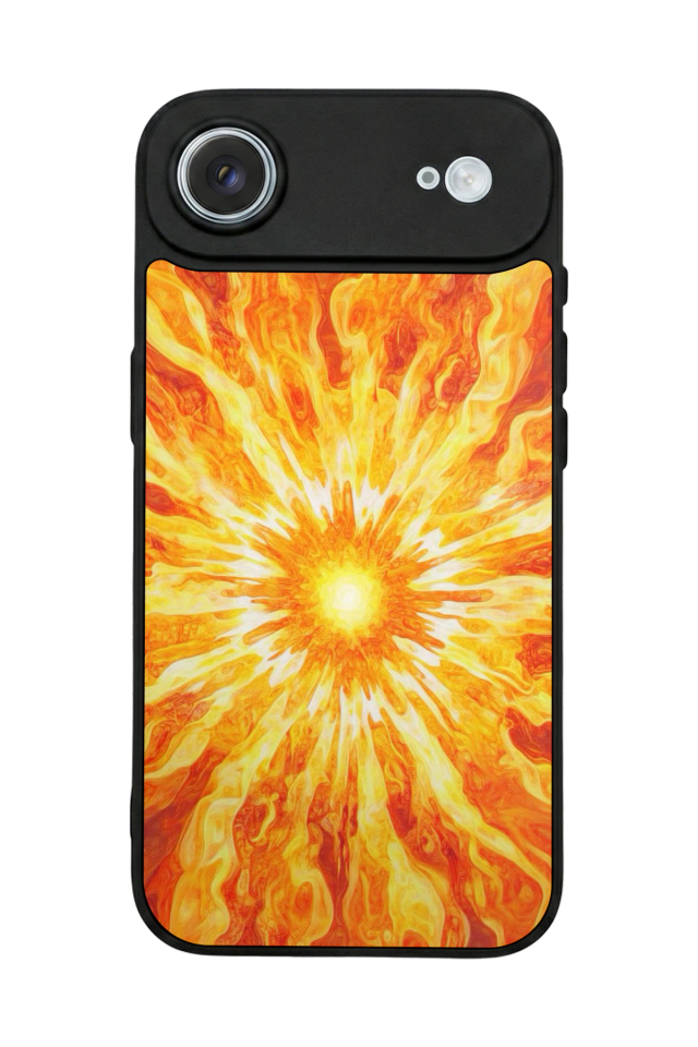 iPhone 17 Air Uyumlu Güneş Tasarımlı Glossy Premium Kılıf