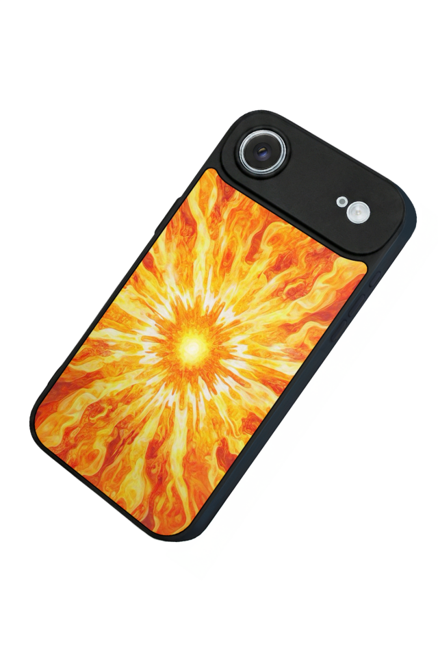 iPhone 17 Air Uyumlu Güneş Tasarımlı Glossy Premium Kılıf
