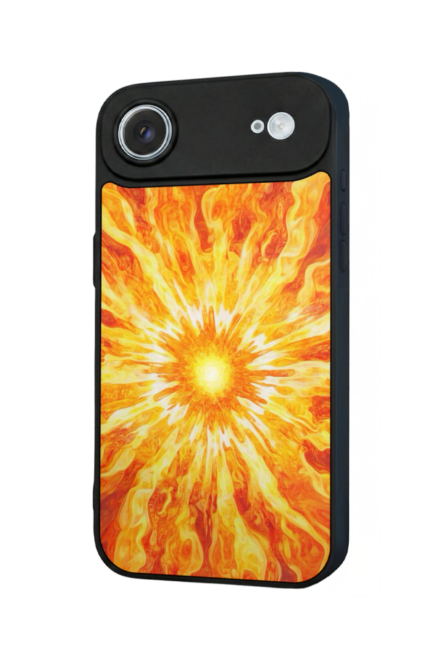 iPhone 17 Air Uyumlu Güneş Tasarımlı Glossy Premium Kılıf