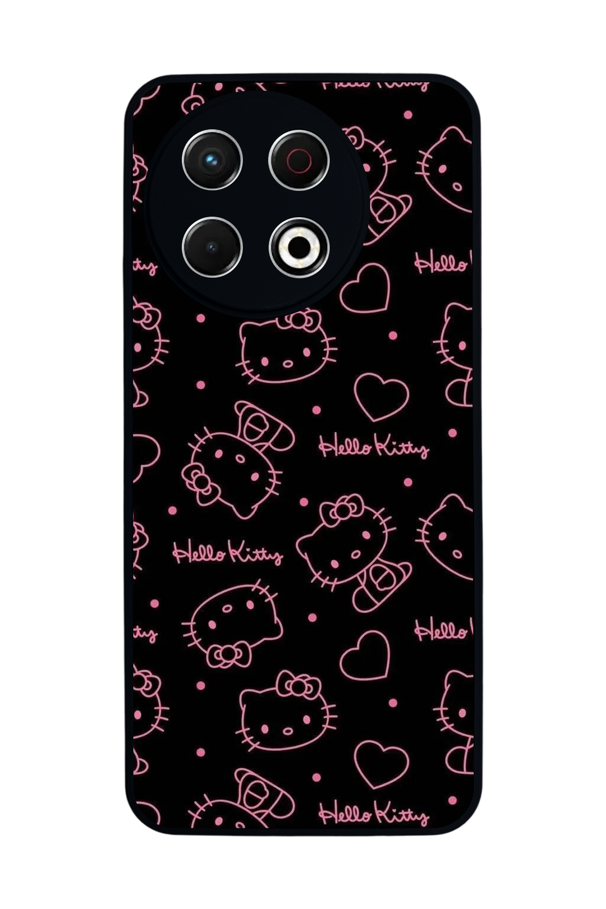 Tecno Spark 30 Pro Uyumlu HelloKitty Tasarımlı Glossy Premium Kılıf