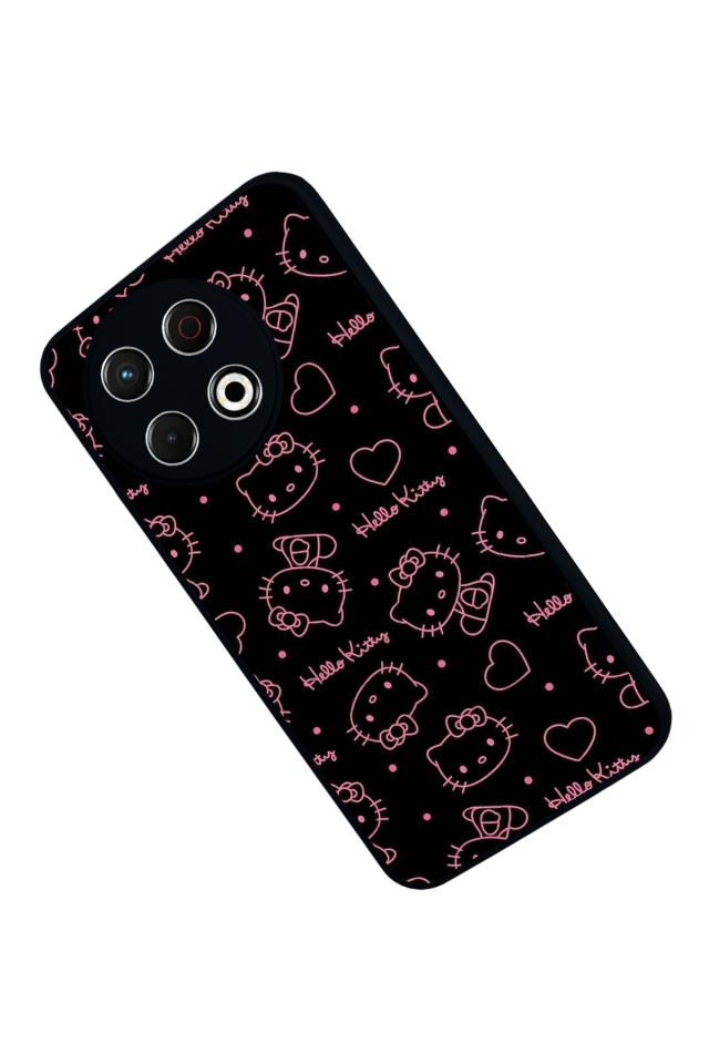 Tecno Spark 30 Pro Uyumlu HelloKitty Tasarımlı Glossy Premium Kılıf