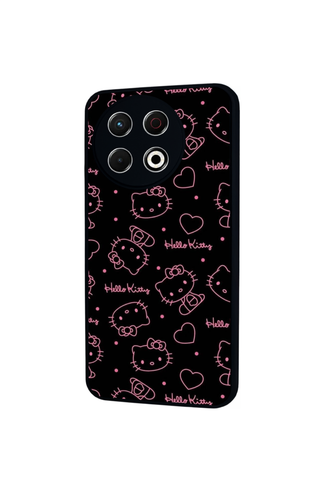 Tecno Spark 30 Pro Uyumlu HelloKitty Tasarımlı Glossy Premium Kılıf