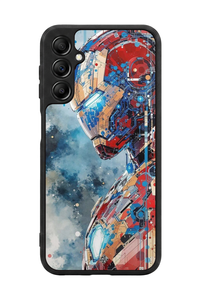 Samsung Galaxy A14 Uyumlu Iron Man ( Demir Adam ) Tasarımlı Glossy Premium Kılıf