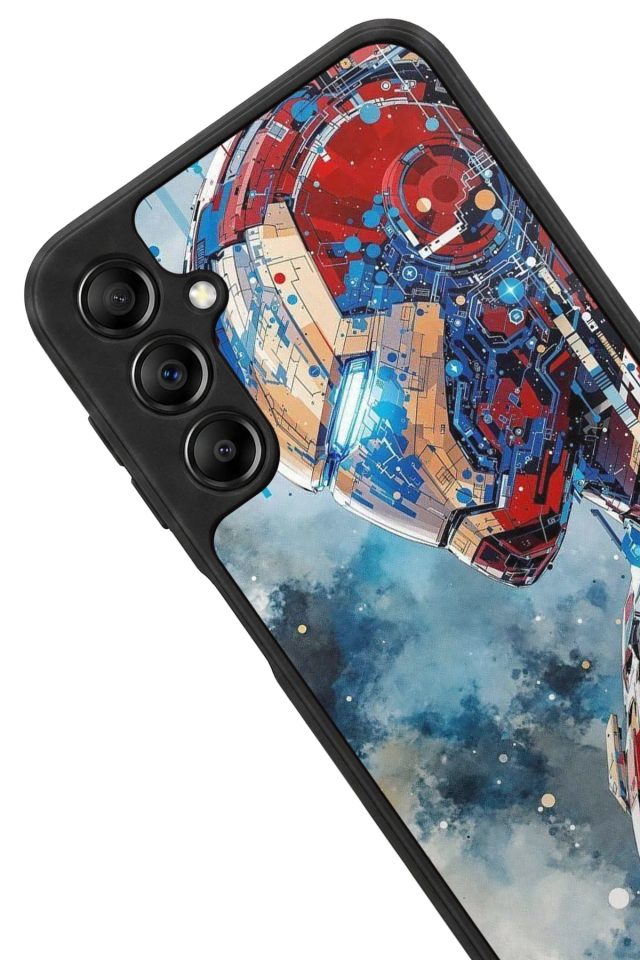 Samsung Galaxy A14 Uyumlu Iron Man ( Demir Adam ) Tasarımlı Glossy Premium Kılıf