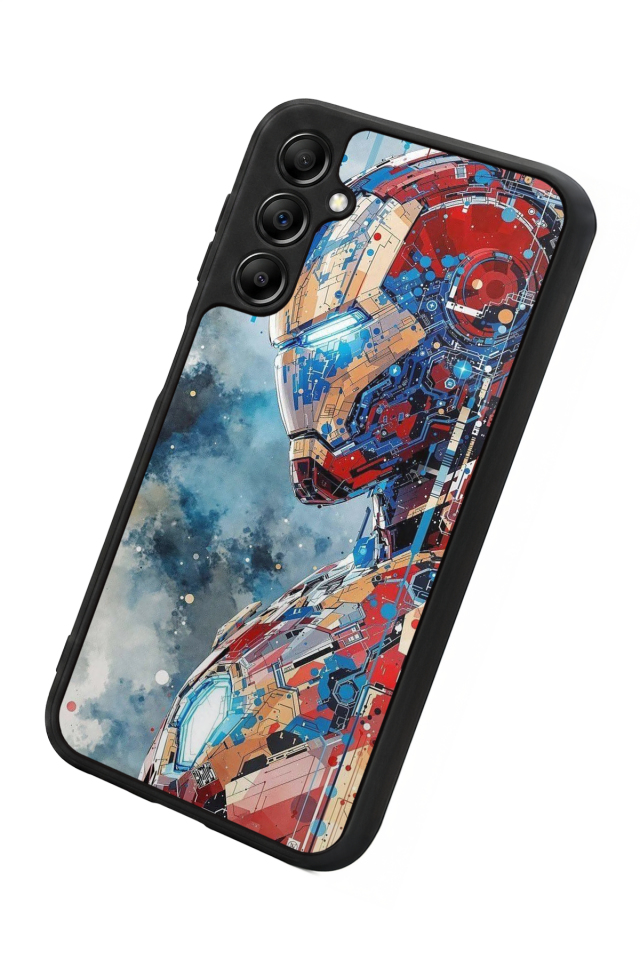 Samsung Galaxy A14 Uyumlu Iron Man ( Demir Adam ) Tasarımlı Glossy Premium Kılıf