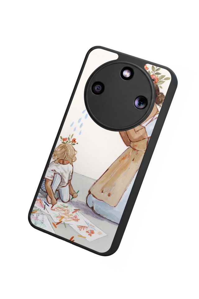 Honor Magic 8 Lite Uyumlu  Kalp Love Tasarımlı Glossy Premium Kılıf