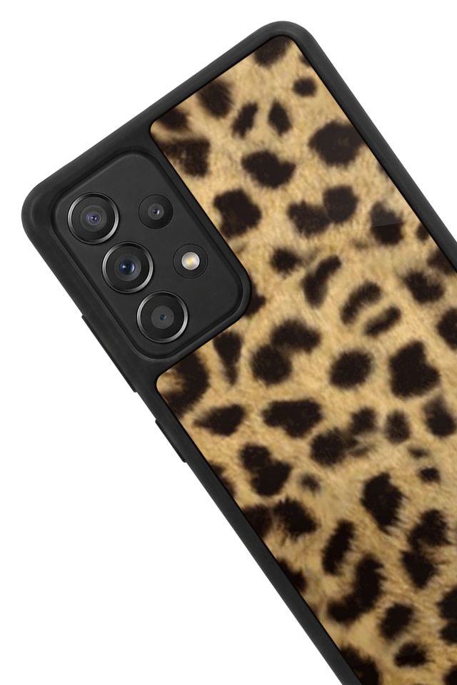 Samsung Galaxy A72 Uyumlu Leopar Tasarımlı Glossy Premium Kılıf