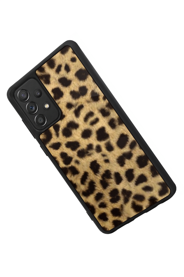 Samsung Galaxy A72 Uyumlu Leopar Tasarımlı Glossy Premium Kılıf