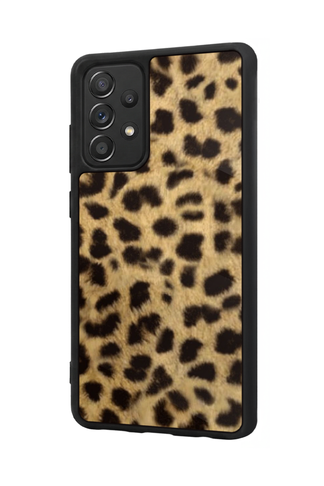 Samsung Galaxy A72 Uyumlu Leopar Tasarımlı Glossy Premium Kılıf