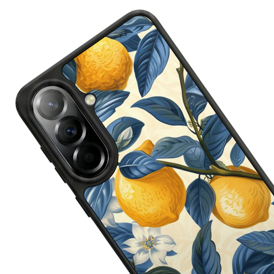 Samsung Galaxy A37 Uyumlu Limon Tasarımlı Glossy Premium Kılıf