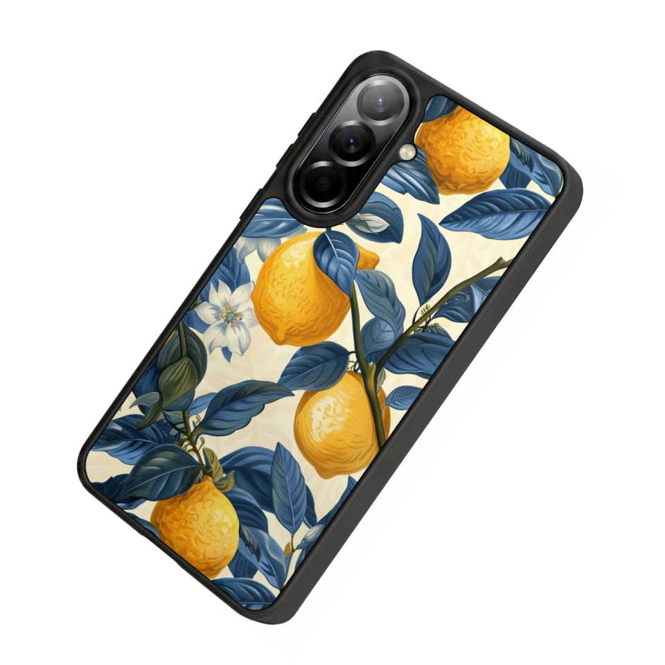 Samsung Galaxy A37 Uyumlu Limon Tasarımlı Glossy Premium Kılıf