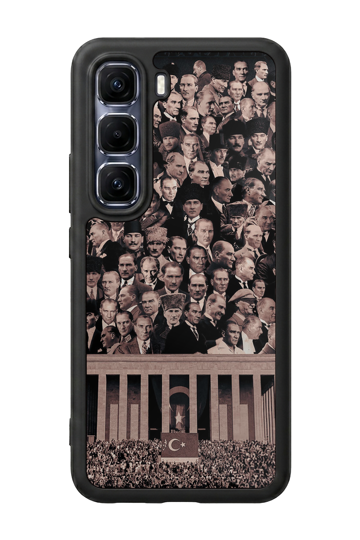 Infinix Hot 60 Pro Plus Uyumlu Mustafa Kemal Ataturk Tasarımlı Glossy Premium Kılıf