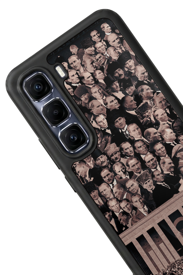 Infinix Hot 60 Pro Plus Uyumlu Mustafa Kemal Ataturk Tasarımlı Glossy Premium Kılıf