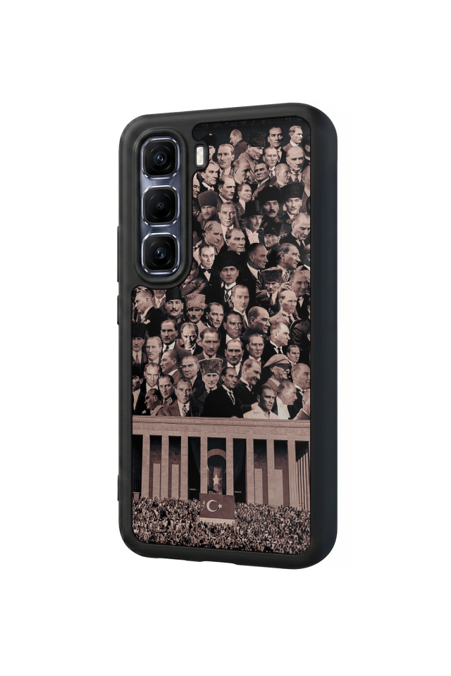 Infinix Hot 60 Pro Plus Uyumlu Mustafa Kemal Ataturk Tasarımlı Glossy Premium Kılıf