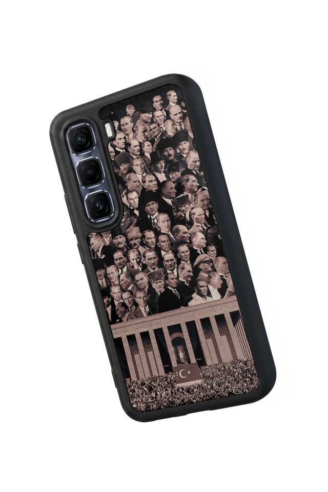 Infinix Hot 60 Pro Plus Uyumlu Mustafa Kemal Ataturk Tasarımlı Glossy Premium Kılıf