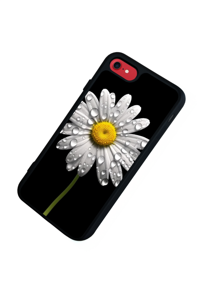 iPhone 7 Uyumlu Papatya Tasarımlı Glossy Premium Kılıf