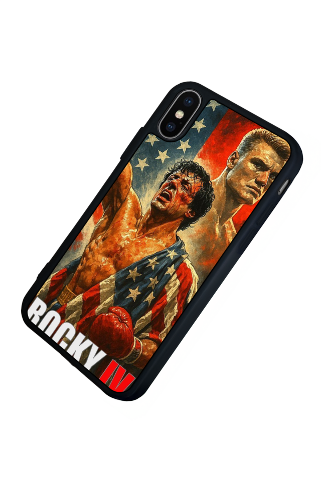 iPhone X/ XS Uyumlu Rocky Tasarımlı Glossy Premium Kılıf