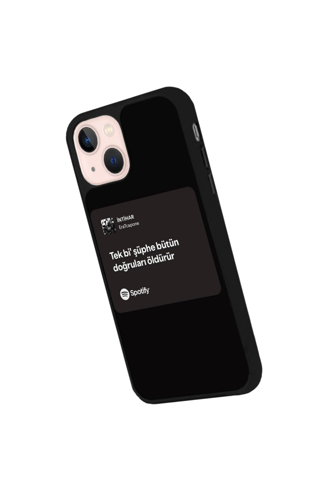 iPhone 15 Uyumlu Sarki Sozleri Tasarımlı Glossy Premium Kılıf