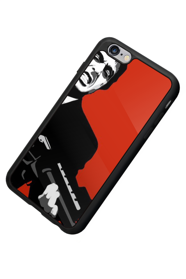 iPhone 6 Plus Uyumlu Scarface Tasarımlı Glossy Premium Kılıf