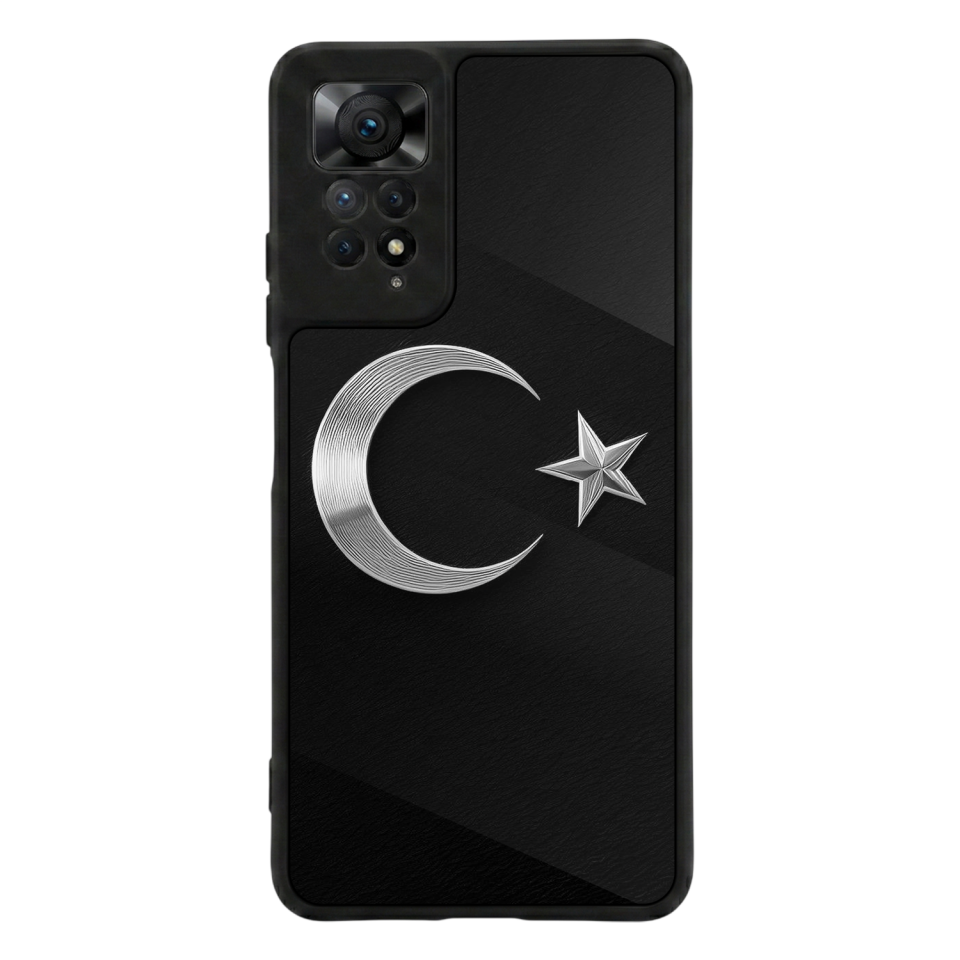 Xiaomi Redmi Note 12 Pro Uyumlu Türk Bayragi Tasarımlı Glossy Premium Kılıf