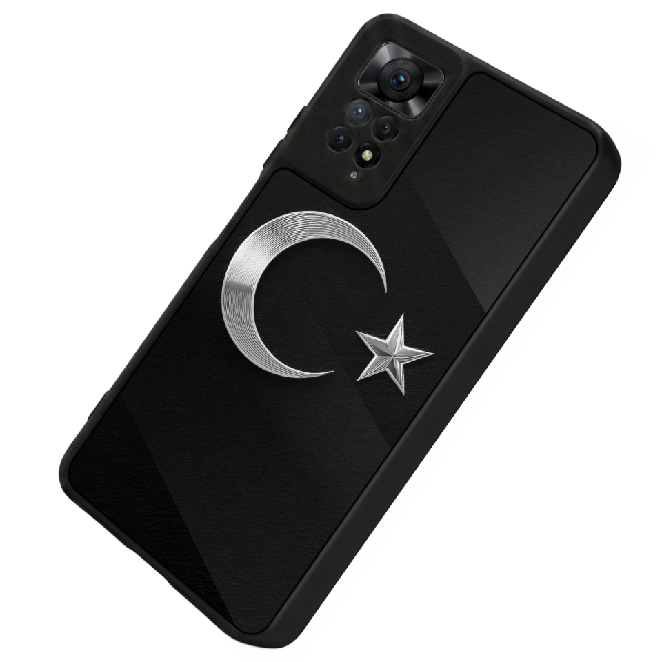 Xiaomi Redmi Note 12 Pro Uyumlu Türk Bayragi Tasarımlı Glossy Premium Kılıf