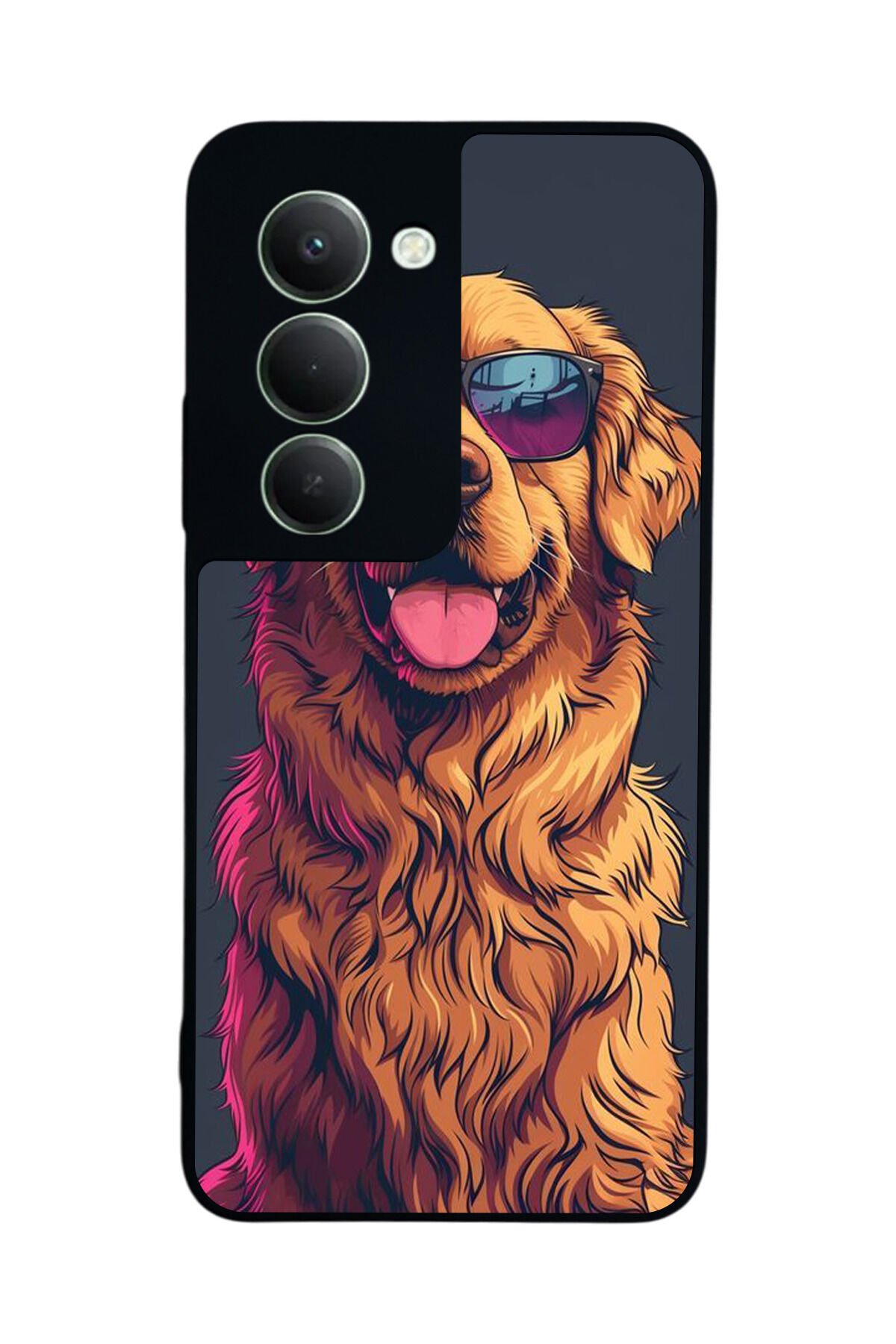 Xiaomi Redmi 15 5G Uyumlu Golden Kopek Tasarımlı Glossy Premium Kılıf