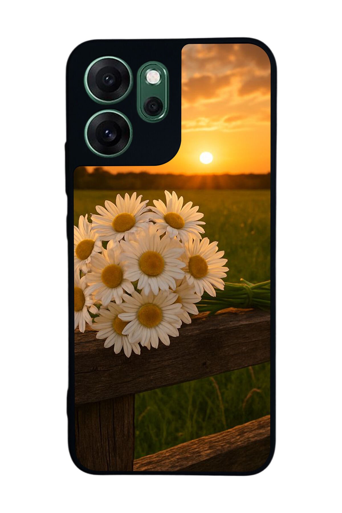 Oppo Reno 14F Uyumlu Cicek Tasarımlı Glossy Premium Kılıf