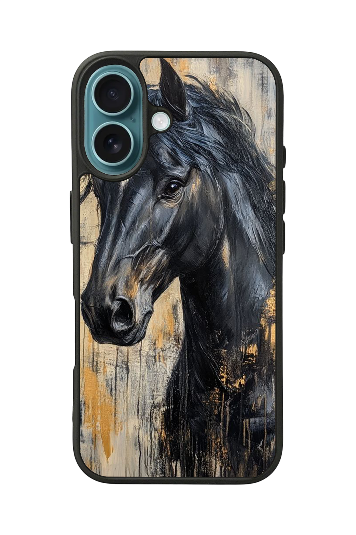 iPhone 16 Uyumlu At Horse Tasarımlı Glossy Premium Kılıf