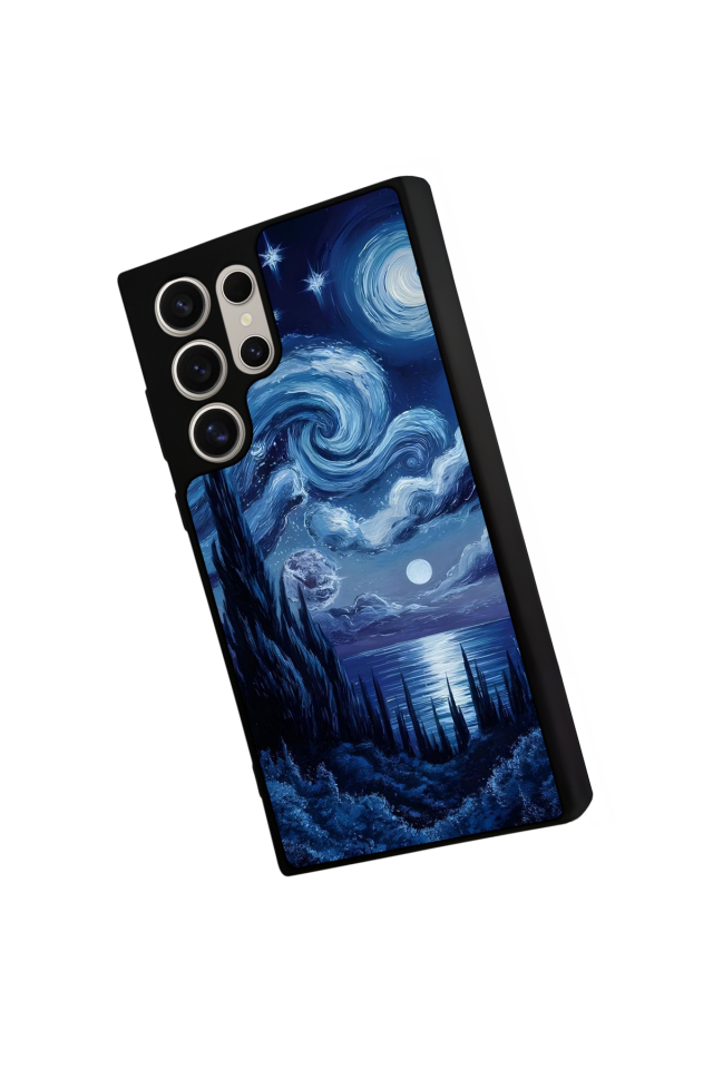 Samsung Galaxy S23 Ultra Uyumlu Ay Tasarımlı Glossy Premium Kılıf