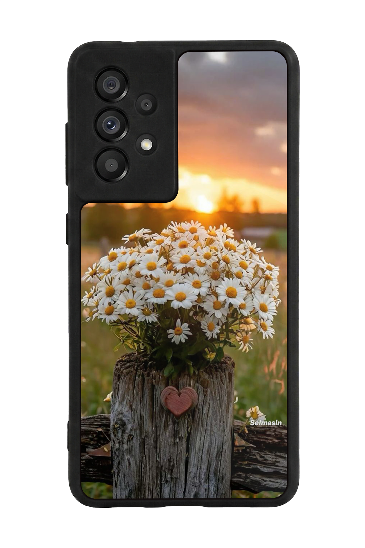 Samsung Galaxy A73 Uyumlu Cicek Tasarımlı Glossy Premium Kılıf