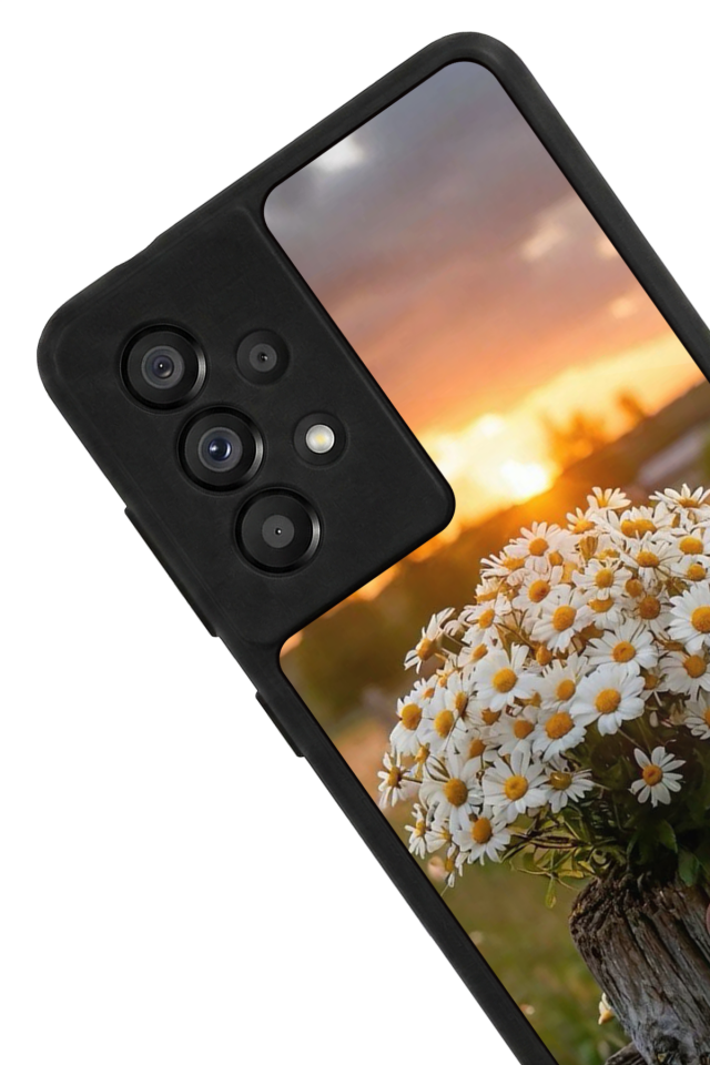 Samsung Galaxy A73 Uyumlu Cicek Tasarımlı Glossy Premium Kılıf